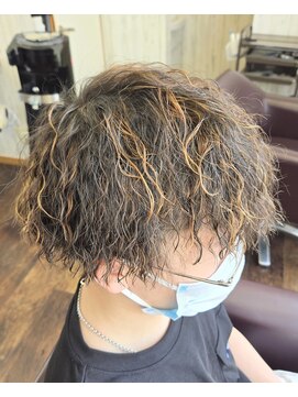 リスキーズ(RISKY'S) ツイストスパイラルパーマ×ハイライト