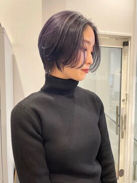 ケシキ大名(keshiki) センターパートショートボブ/KAZU