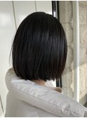 切りっぱなしボブ