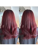 チェリーピンク×ロングレイヤー
