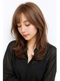 ハニーベージュ、ローレイヤー、美髪レイヤー、赤み消し