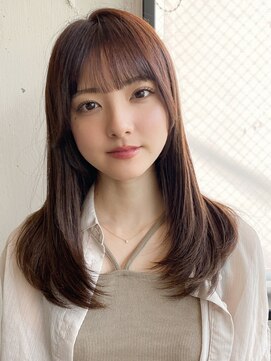 エトラ 渋谷店(etora) 小顔 前髪 レイヤーカット 暗めカラー デザインカラー"