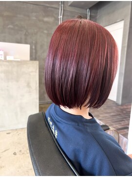 エイト チャタン 沖縄北谷店(EIGHT chatan) （北谷）ブリーチなしカラー！ワインレッド！