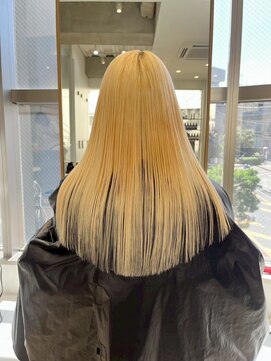 ガリカ 横浜(Gallica) クリーミーブロンド×ストレートロング