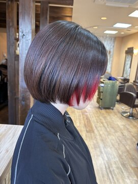 モアムー(Moremuu) 【Makoto】ボブ インナーカラー