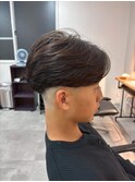千葉駅MEN’S/波巻きツイストスパイラル/刈り上げセンターパート