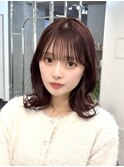 ピンクラベンダー/縮毛矯正/前髪縮毛矯正/髪質改善/表参道