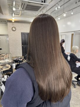 ヘアーワークスヴィクサス 諫早店(HAIR WORKS VIXUS) オリーブベージュカラー