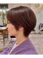 トゥルーブ バイ ファースト 富沢店(trove by first) ハンサムショート×テラコッタ