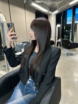 ザ シェノン ウメダ(THE CHAINON UMEDA) ダークパープル/ナチュラルショート/夏のヘアアレンジ/大阪梅田