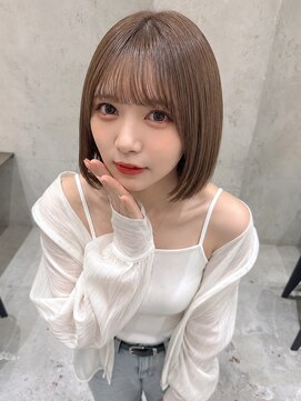 ロンド 表参道店(Lond) ショートボブ/シースルー/顔周り/30代40代50代/渋谷