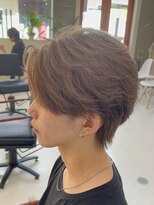 ラ ポルト ドゥ サワ(La Porte de SAWA) フェザーショート×透け感ブラウンベージュ
