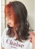 バベル(BABEL Hair Design)&nbsp;【BABEL】フェイスフレーミングカラー＿かきあげ前髪シアカラー