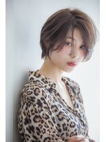 ブレラ ヘアー デザイン(Brella hair design)&nbsp;前下がりショート　×　ミストベージュ