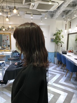 ロンドアベニール 北千住(Lond avenir) namie  ブリーチ無しピンクベージュ