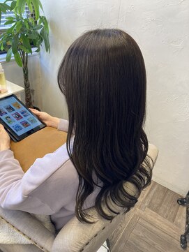 ベレッタ ネヤガワ(veretta. neyagawa) 艶感グレージュ♪ウェーブロング/髪質改善/ダメージケア/透明感