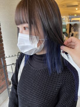 ガーデンニューヨーク　GARDEN NEW YORK 【桑名・四日市】ロブヘアインナーカラー　/　松葉