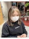 フェイスフレーミング　派手髪　ケアブリーチ　奈良