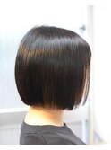 切りっぱなしボブ