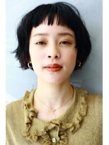 ワク(WAKU)&nbsp;【WAKU】黒髪でも可愛いマッシュショートボブ切りっぱなしボブ