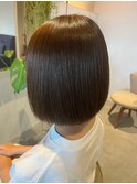 大人可愛いツヤ髪美髪ナチュラルボブストレートヘア