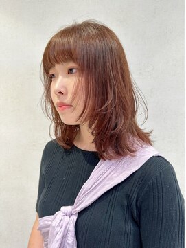 パーク(PAAQ) 【paaq kana】オレンジブラウン×レイヤーカット