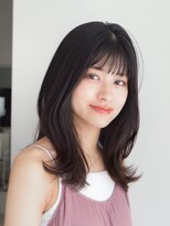 ガーデンヨコハマエスト(GARDEN YOKOHAMA est)&nbsp;ミディアムレイヤー　似合わせカット　イメチェン　フルバング