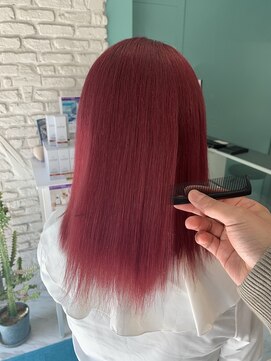 リーホリエ(Lee Horie) チェリーレッド×髪質改善