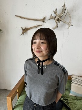 シーバイサイン(sea by Sign) 顔周りレイヤー/オリーブカラー