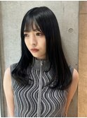 レイヤー　ブルーブラック　韓国風