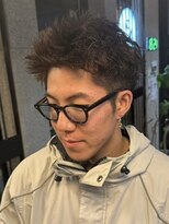 リット バイ フィフス 鹿児島中央駅店(Lit. by fifth)&nbsp;スパイキーショートツイストパーマツイストスパイラルパーマ30代