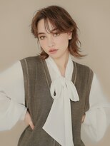 エンタク 新宿(enntaku)&nbsp;マロンベージュ/Aラインボブ/かきあげ/インナーカラー[新宿駅]