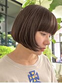 ハイトーンショートボブ大人ショートボブマッシュショートボブ