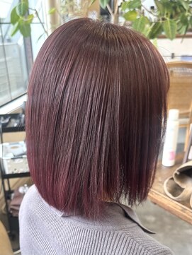 モワ 仙台(Mois) ピンクバイオレットカラー 髪質改善/10代20代30代/仙台/青葉区