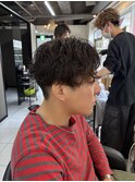 シャドウパーマ　スパイラルパーマ　縦落ちツイスト　波巻き