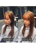 縮毛矯正でつくる美髪ロングヘア
