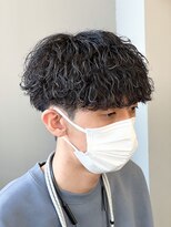 マッシュスパイラルパーマツイストスパイラル波巻きメンズ