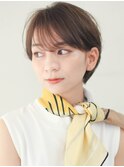大人かわいい耳かけショートカット