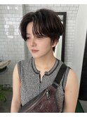 マッシュショート×コテ巻きスタイル