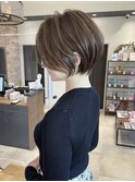 30代40代50代ショート白髪ぼかし銀座丸みくびれ井