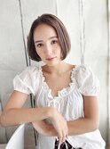 【月1メンテ】白髪染めリタッチでも透明感カラー」