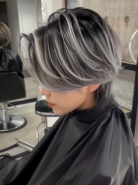 ネハス ナガオカ(nehus.nagaoka) メンズバレイヤージュ2//ブルーブラック/韓国マッシュ