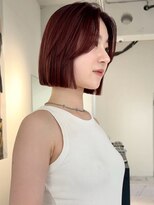 ヴィヴィー 福岡天神店(VIVIE)&nbsp;美髪矯正で艶々タッセルボブとワインレッド♪