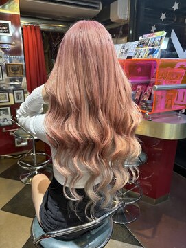 グリッツ (GLITZ) ペールピンク編み込みエクステ５０本