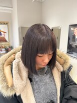 グリップ(GRIP)&nbsp;ラベンダーグレージュ/ぱつっとボブ/conoka