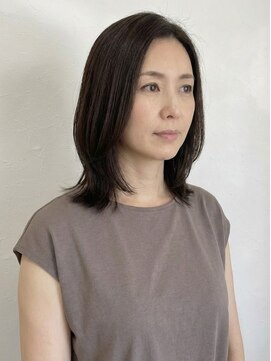 レセ 南柏店(Laissez) 髪質改善ストレート/チャコールグレー/くびれ【レセ南柏店】