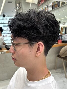 ピークアブー 原宿ハラカド(PEEK-A-BOO) ☆毛流れメンズショートカットニュアンスパーマ原宿30代40代