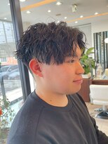 ヘアーアンドエステ ハラダ 滝ノ水店(Hair&Esthe Harada)&nbsp;メンズツイストスパイラルパーマ/マッシュショート