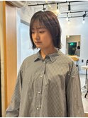 大人外はねボブレイヤー清澄白河切りっぱなしボブ