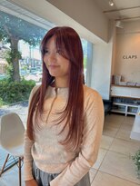 クラップス 上永谷(CLAPS)&nbsp;ロングレイヤーカット顔周りレイヤーウルフハッシュカット韓国